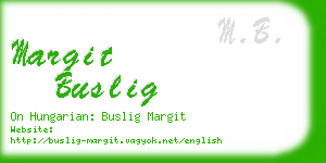 margit buslig business card